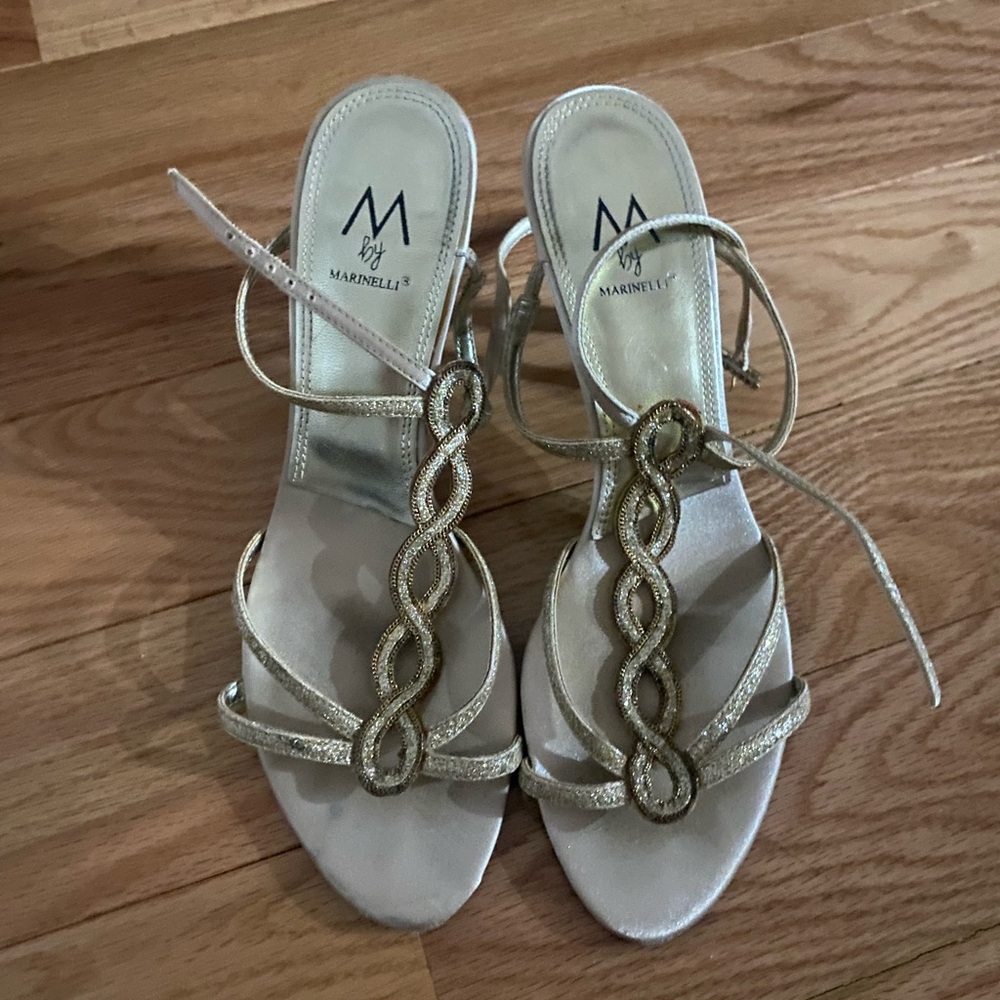 M by Marinelli Gold Dress Shoes